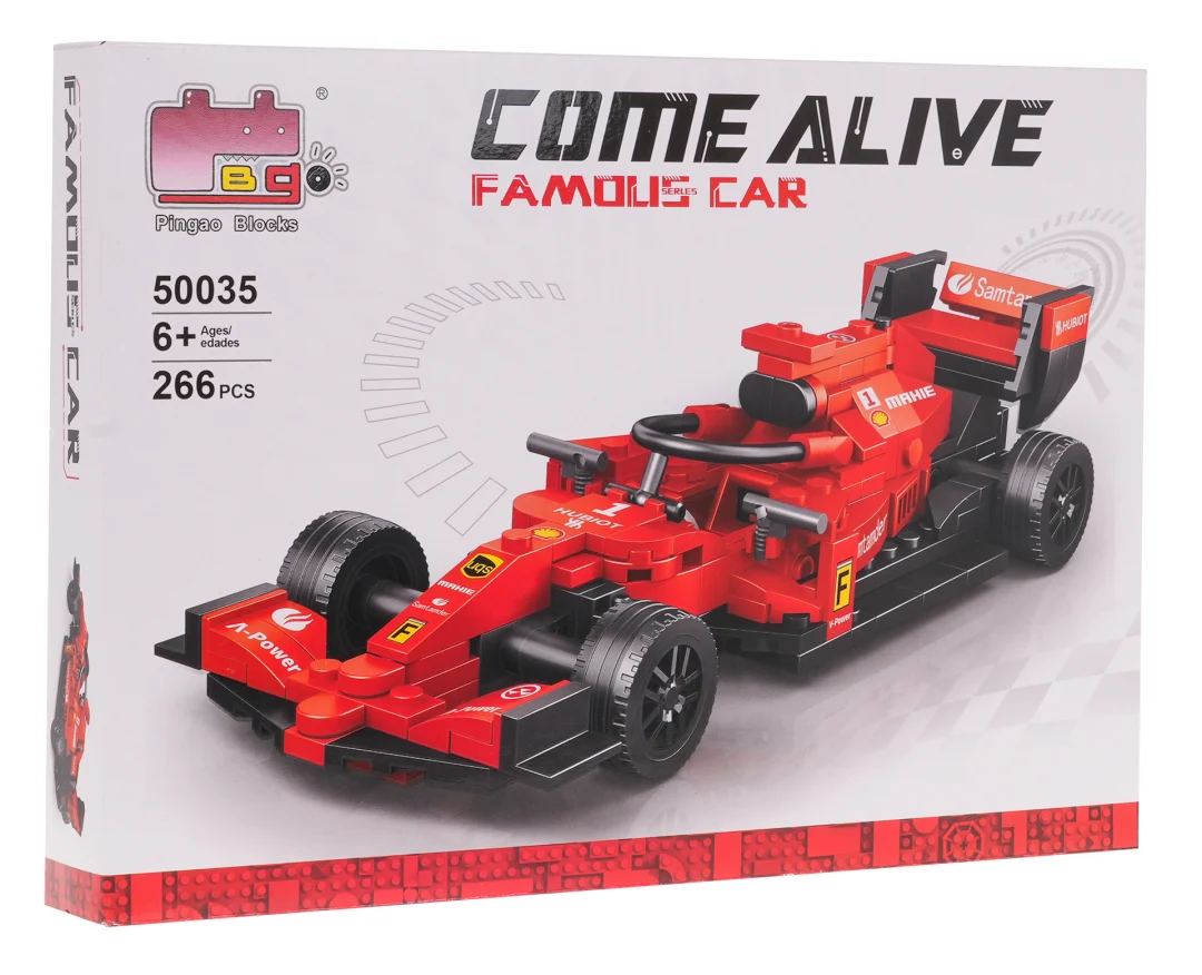 Set kockica za crveni automobil F1, 266 dijelova_7