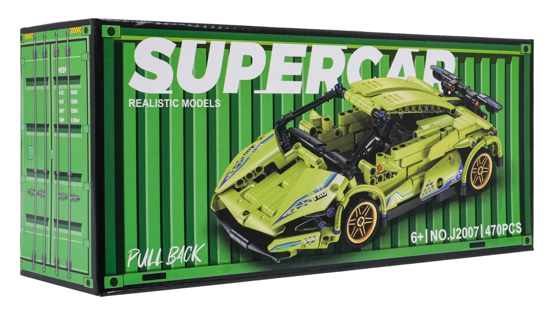 Set kockica zeleni sportski automobil, 470 dijelova_12