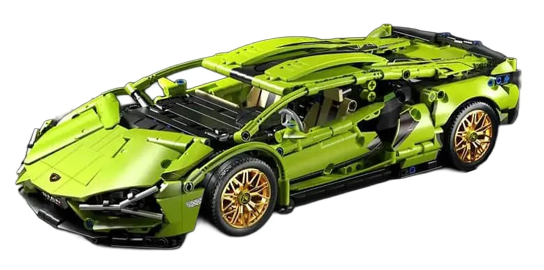 Set kockica zeleni sportski automobil, 470 dijelova_2