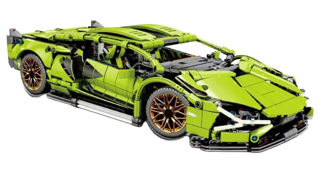 Set kockica zeleni sportski automobil, 470 dijelova_3