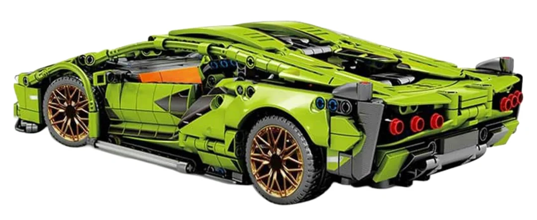 Set kockica zeleni sportski automobil, 470 dijelova_4