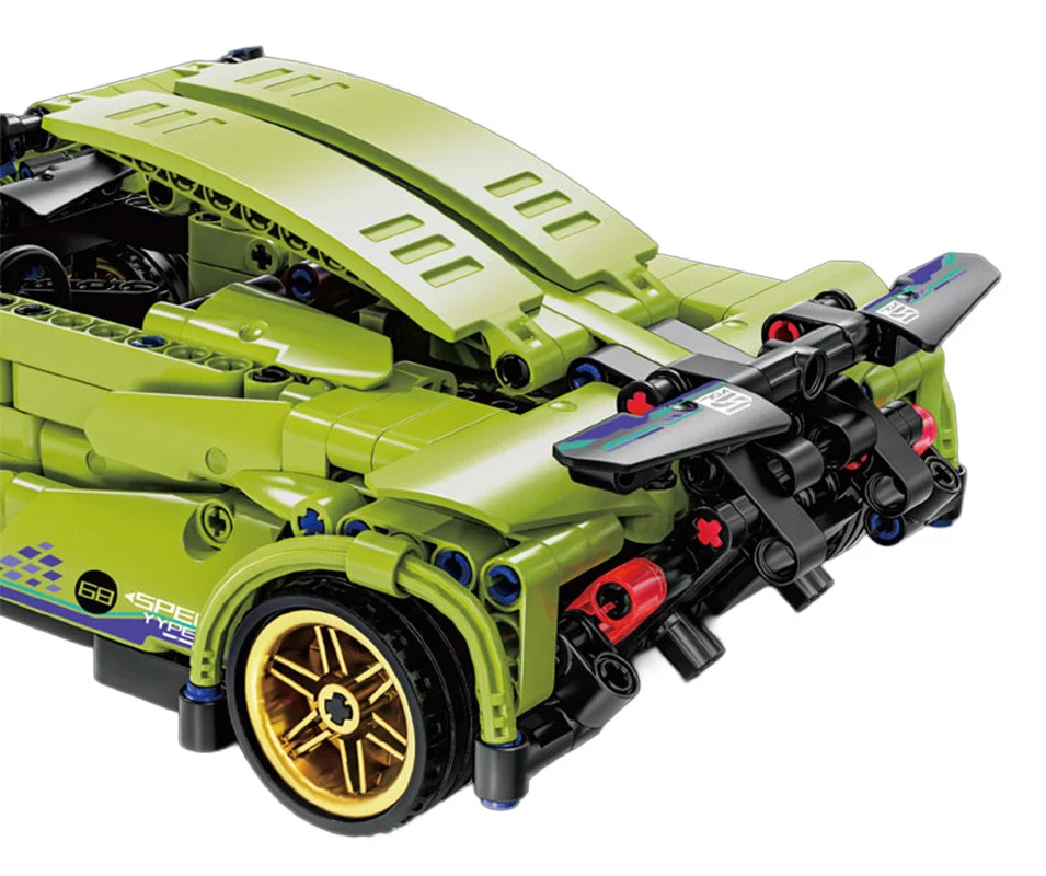 Set kockica zeleni sportski automobil, 470 dijelova_6