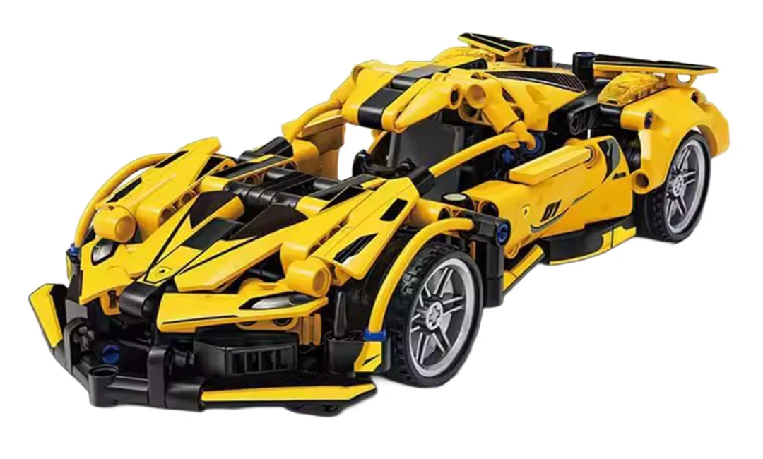 Set kockica žuti sportski automobil, 422 dijela_2