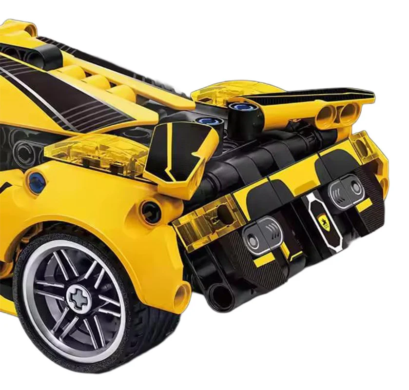 Set kockica žuti sportski automobil, 422 dijela_3