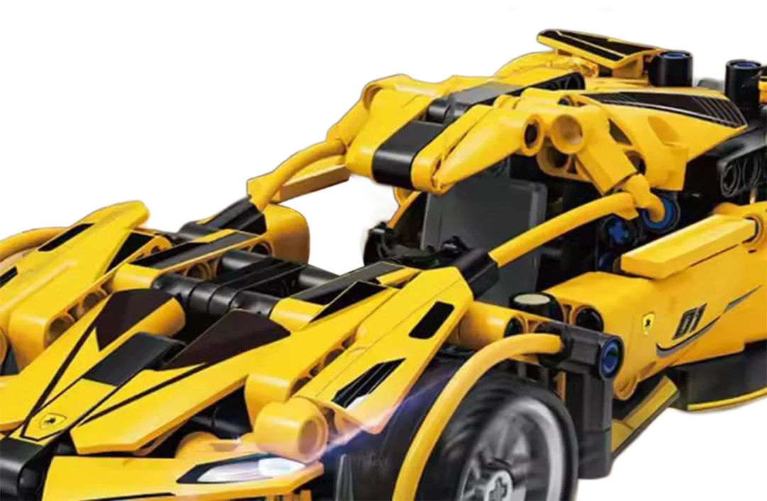 Set kockica žuti sportski automobil, 422 dijela_4