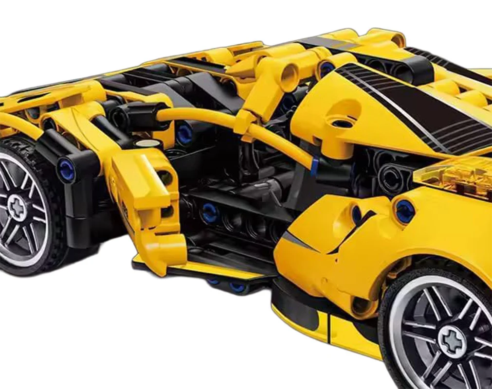 Set kockica žuti sportski automobil, 422 dijela_5