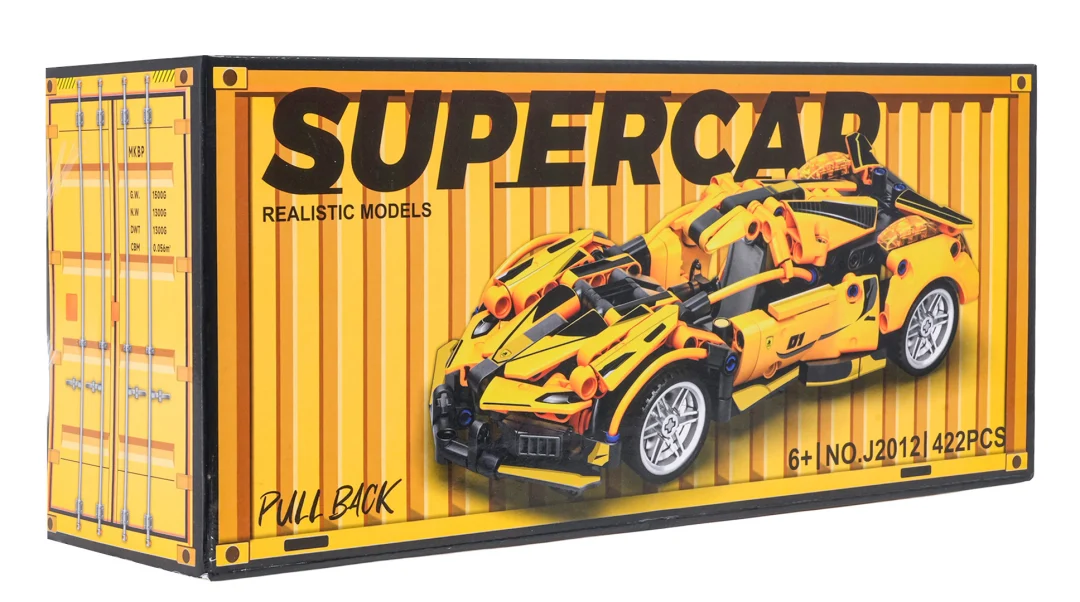 Set kockica žuti sportski automobil, 422 dijela_6