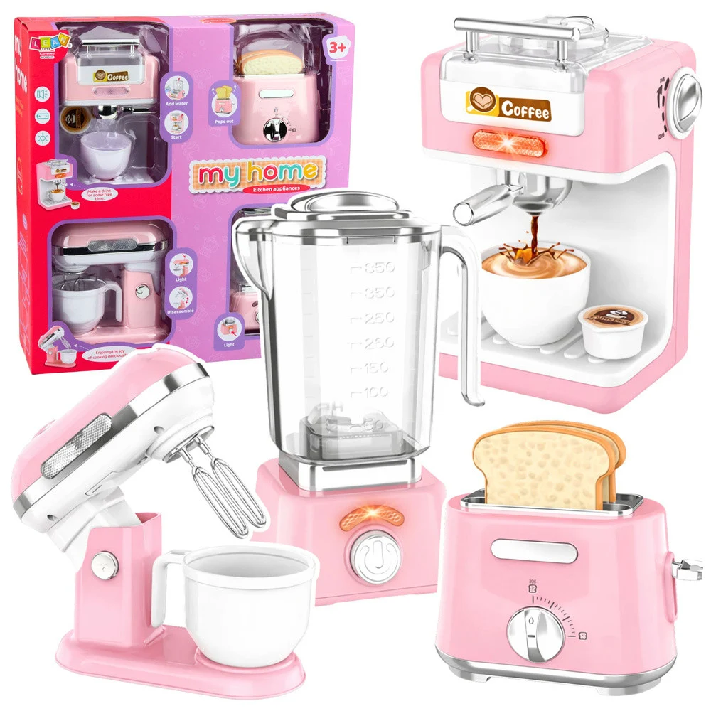 Set kućanskih aparata za djecu, kava, toster, mikser, blender_1