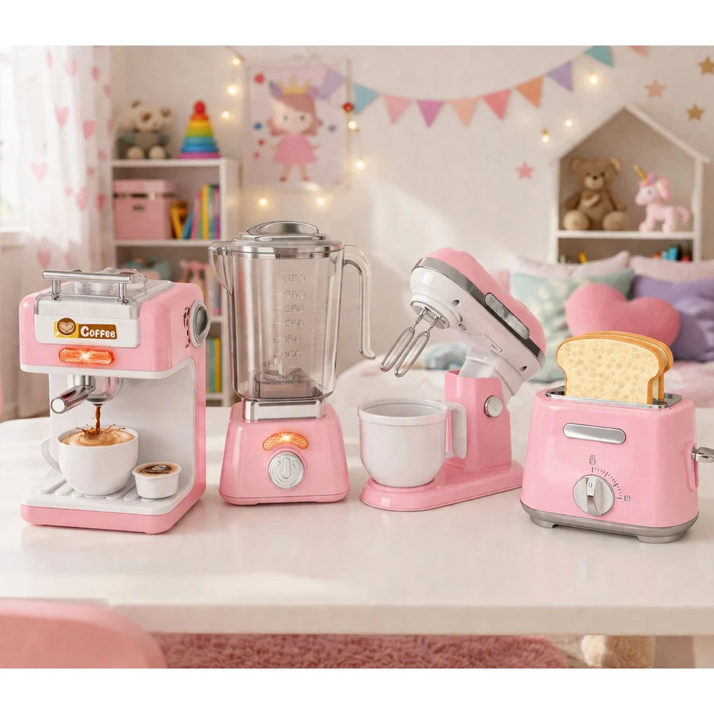Set kućanskih aparata za djecu, kava, toster, mikser, blender_6