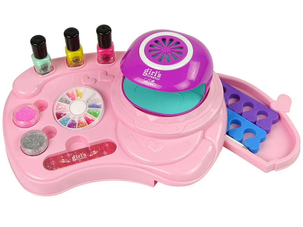 Set lakova za nokte s LED sušilicom i šljokicama_3