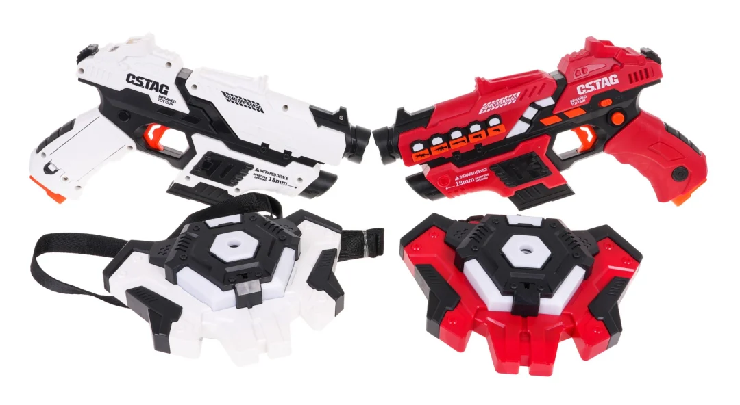 Set laserskih pištolja s metama za dim 3+_4