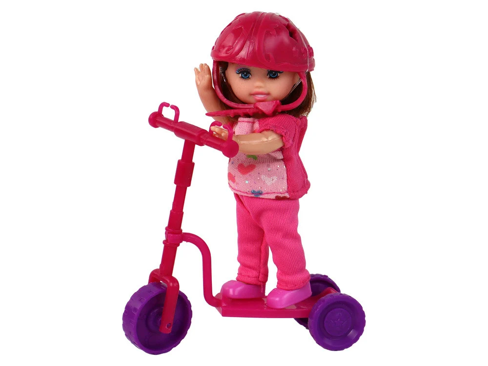 Set lutaka Lucy s romobilom, skateboardom i kacigama_2