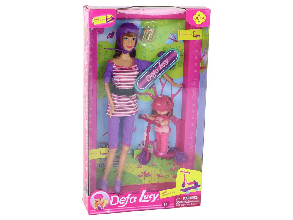 Set lutaka Lucy s romobilom, skateboardom i kacigama_6