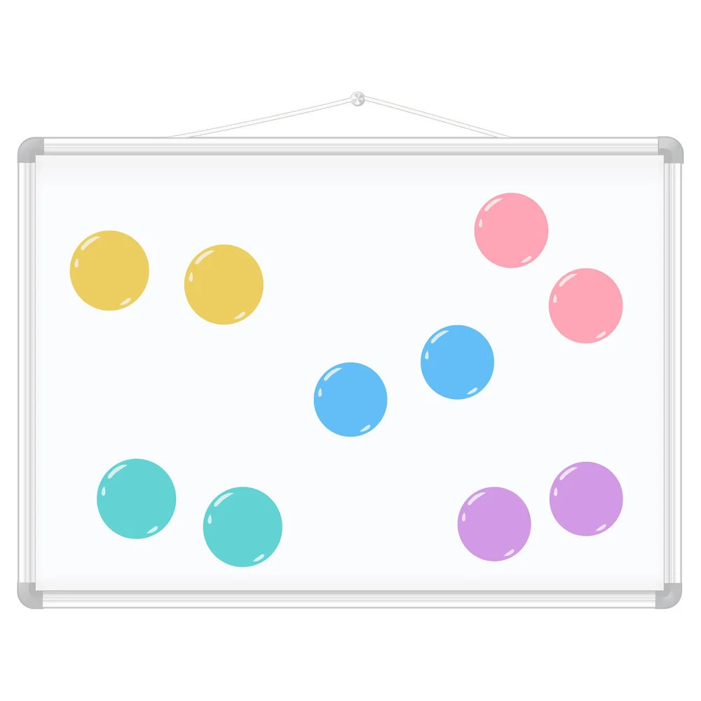 Set magneta za ploče, pastelni, 10 kom, Ø 3 cm_2