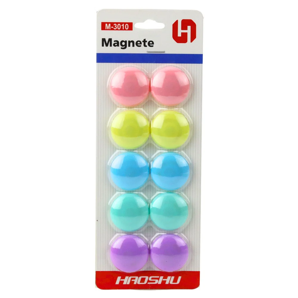 Set magneta za ploče, pastelni, 10 kom, Ø 3 cm_4