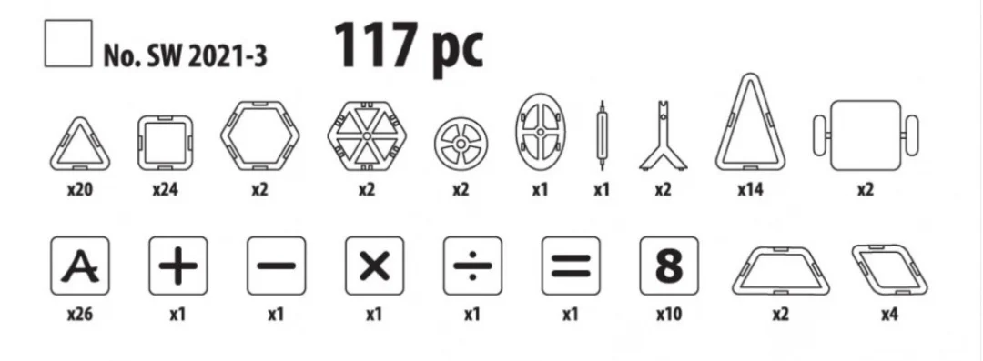 Set magnetskih blokova 117 dijelova_8