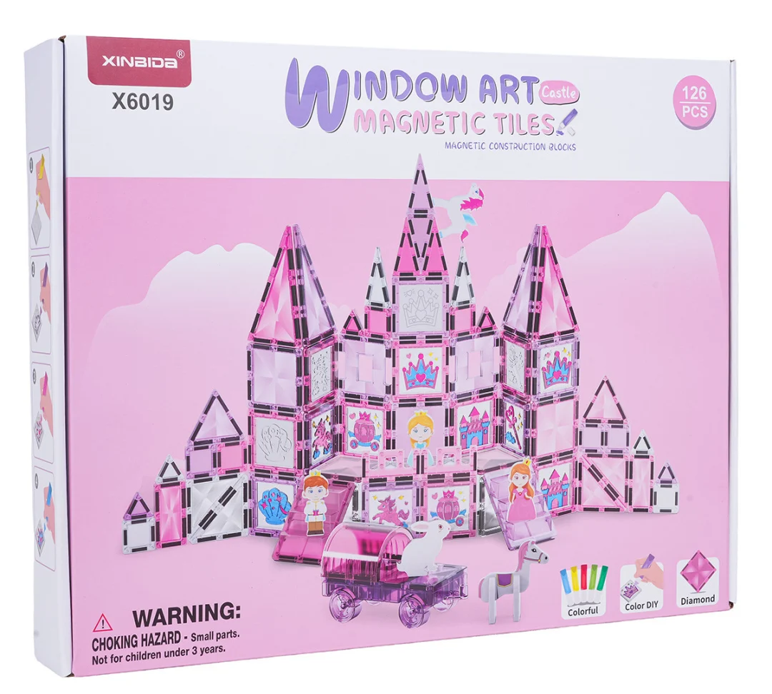 Set magnetskih blokova za slikanje Ružičasta princeza 126 kom_10