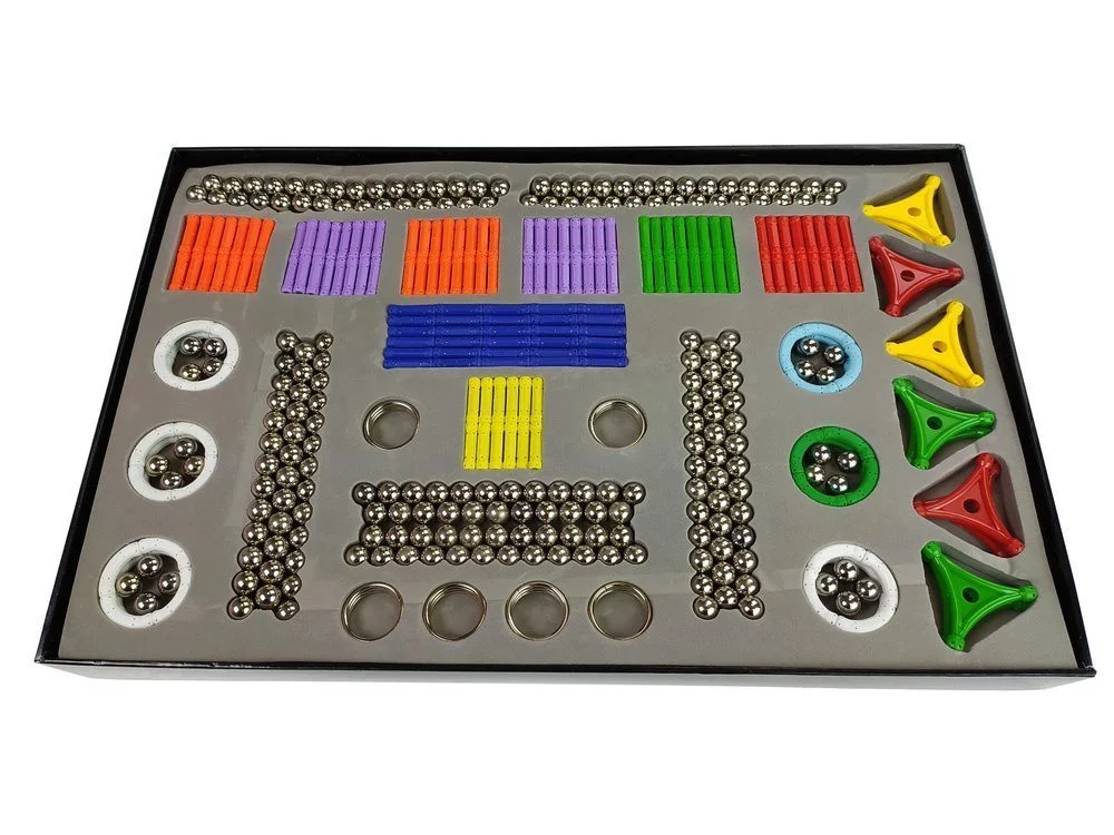 Set magnetskih kockica Magnastix, 560 dijelova + ploča_6