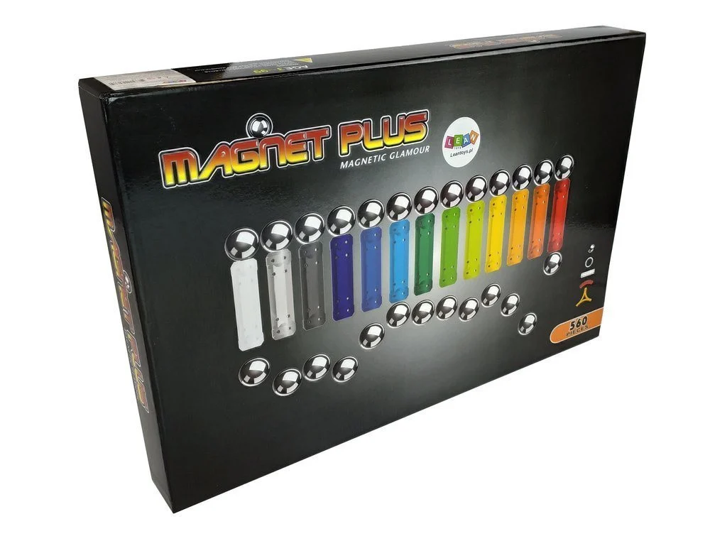 Set magnetskih kockica Magnastix, 560 dijelova + ploča_7