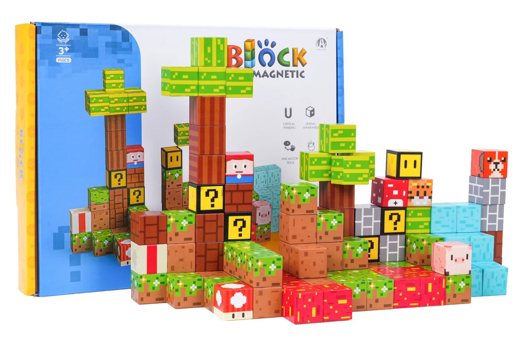 Set magnetskih kockica i blokova 102 komada_7