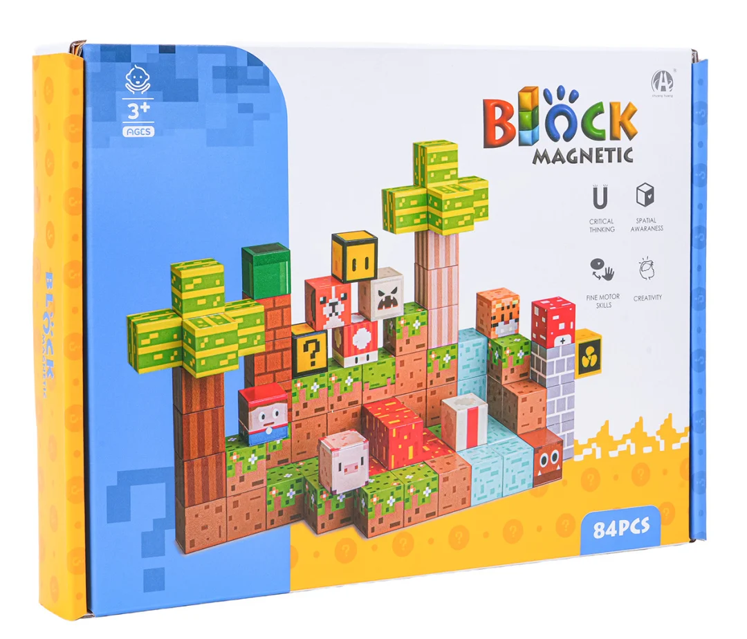 Set magnetskih kockica i blokova 84 komada_7