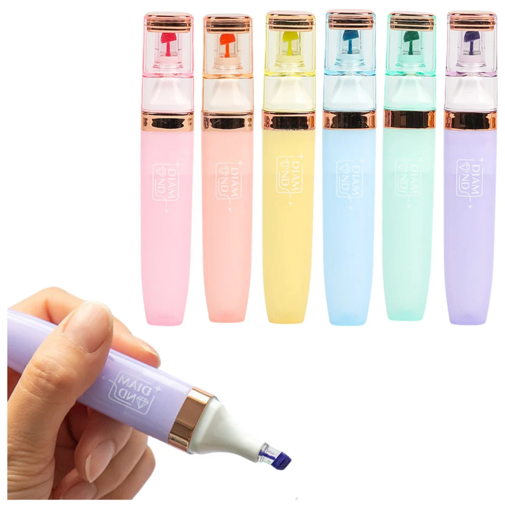 Set markera pastelnih boja sa zlatnim detaljima, 6 komada_2