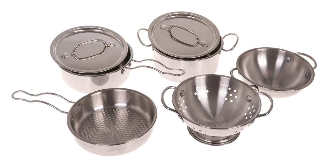 Set metalnih lonaca 13 dijelova + pregača 3+_6