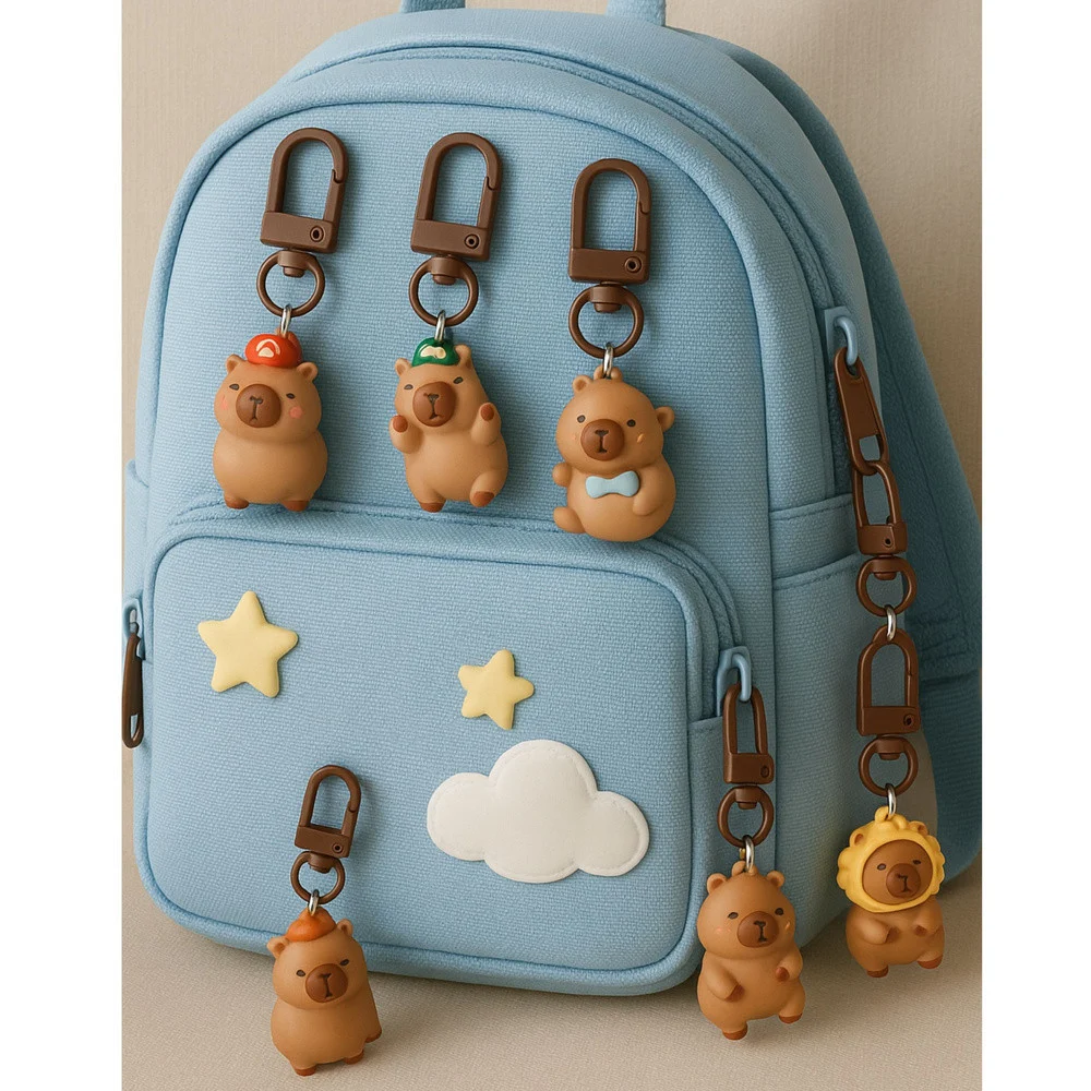 Set mini privjesaka kapibara, 4 kom_9