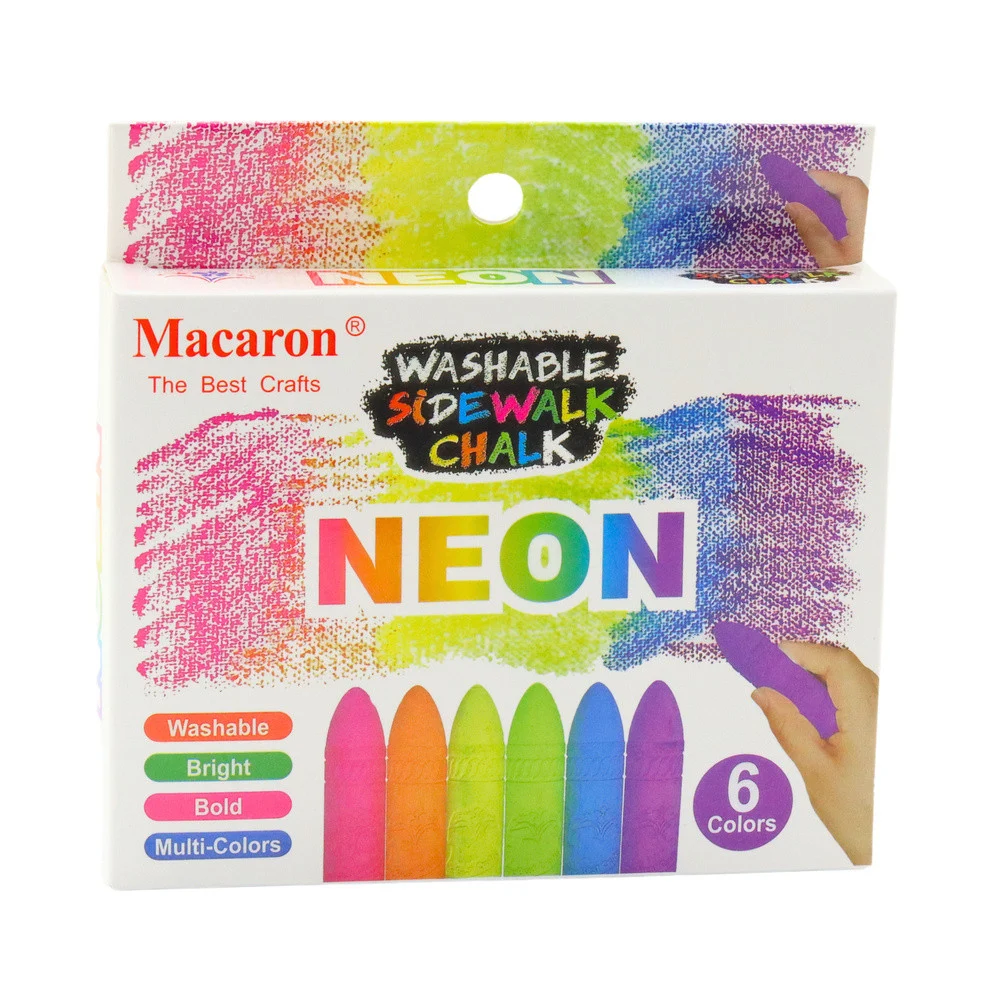 Set neonske krede za pločnik, 6 komada_3