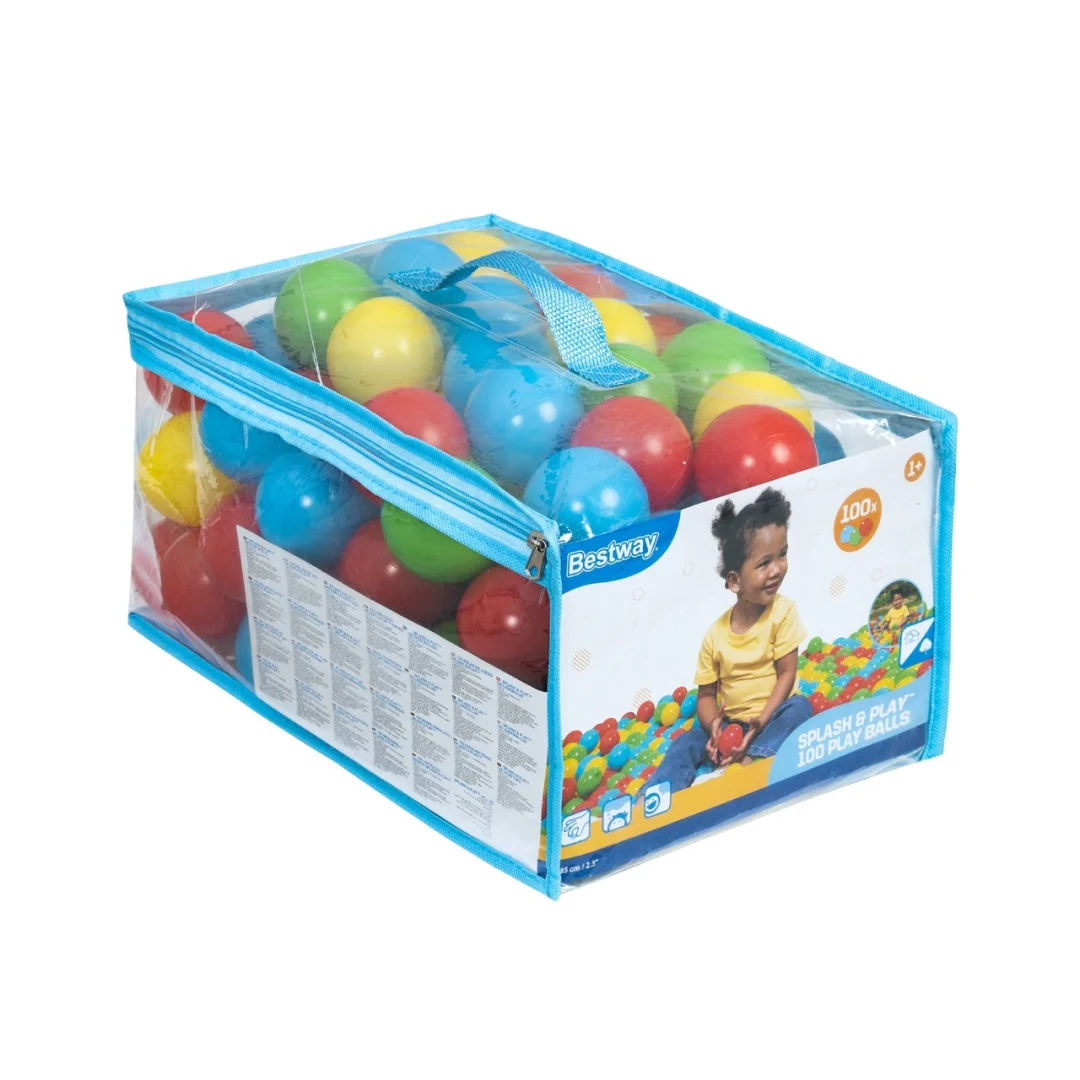 Set od 100 loptica 5,85 cm za BESTWAY suhi bazen, 4 boje + vrećica_4