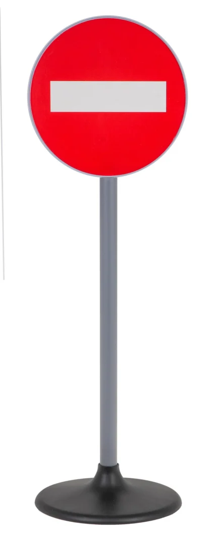 Set od 5 velikih prometnih znakova na stalku ~70 cm 3+_5