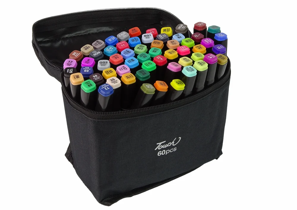Set od 60 dvostranih alkoholnih markera Pro Touch, s torbom_2