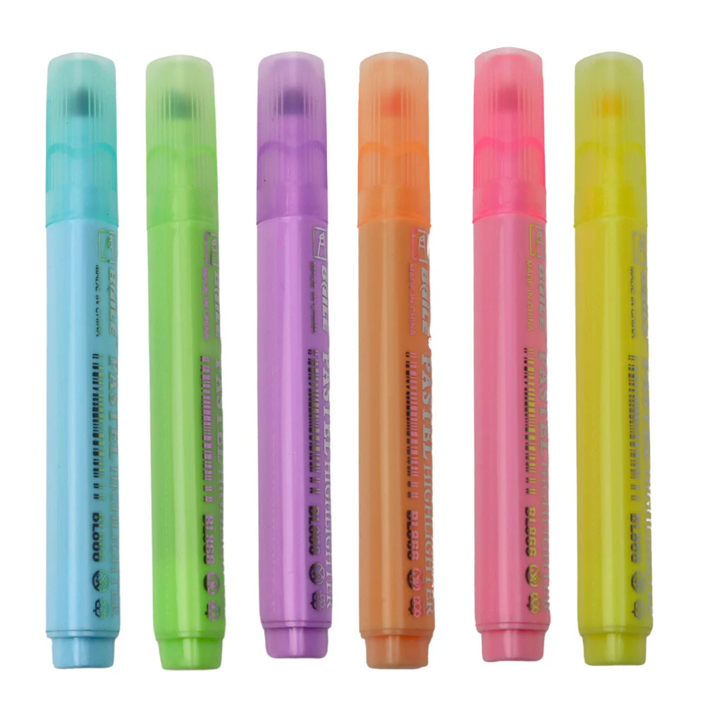 Set pastelnih markera za školu i ured, 6 komada_2