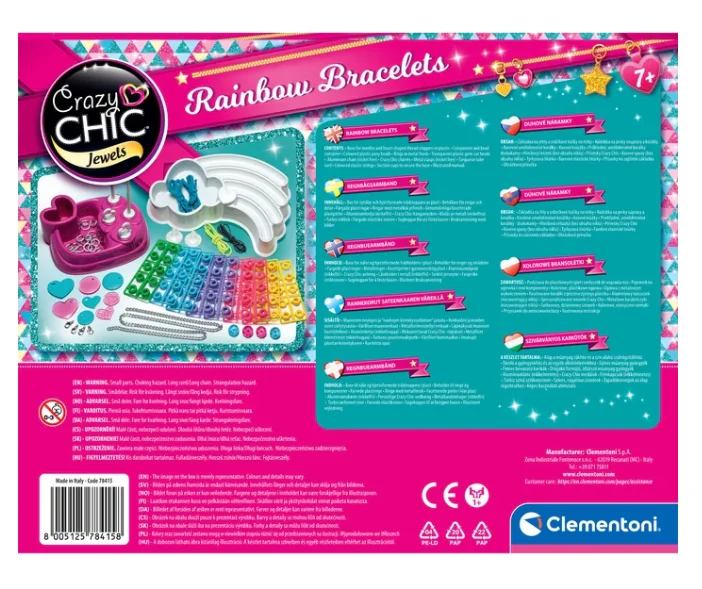Set perli za narukvice Clementoni 78415 Crazy Chic, 100 komada_5