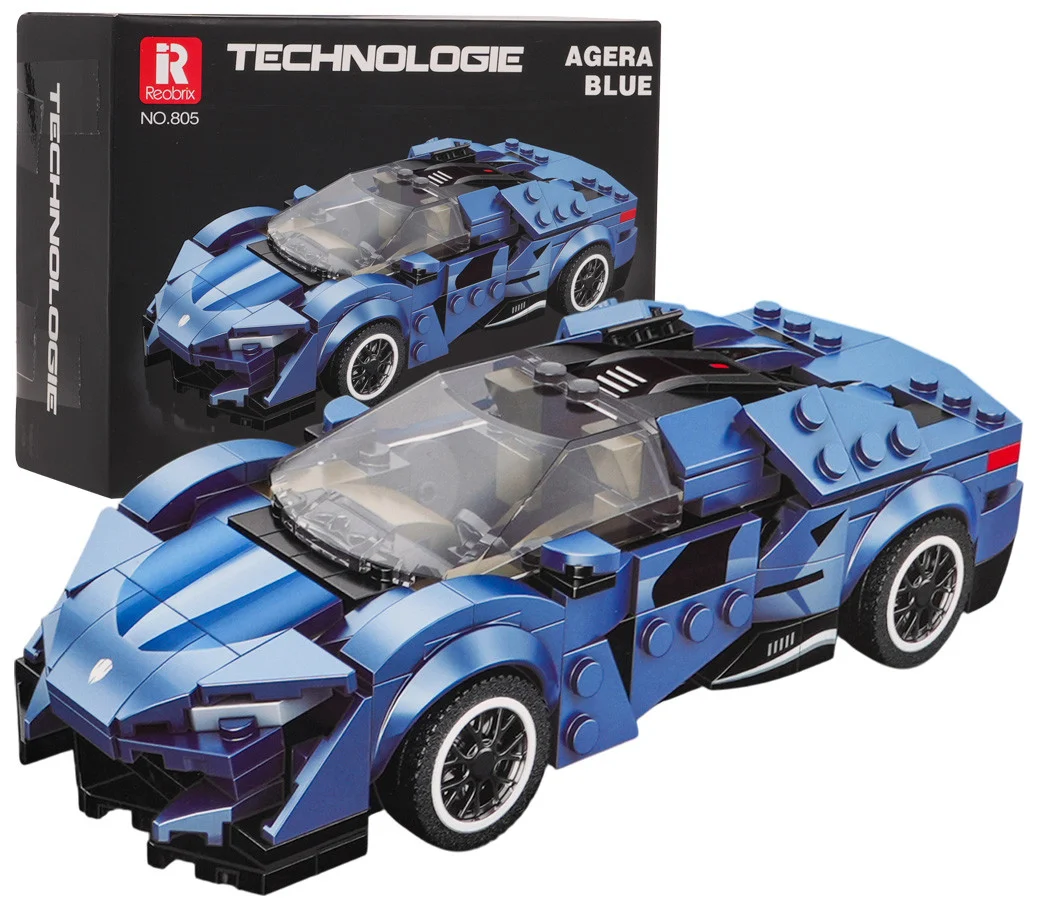 Set plavih kockica sportski automobil Agera, 327 dijelova_1
