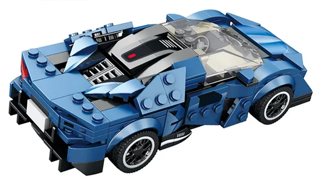 Set plavih kockica sportski automobil Agera, 327 dijelova_2