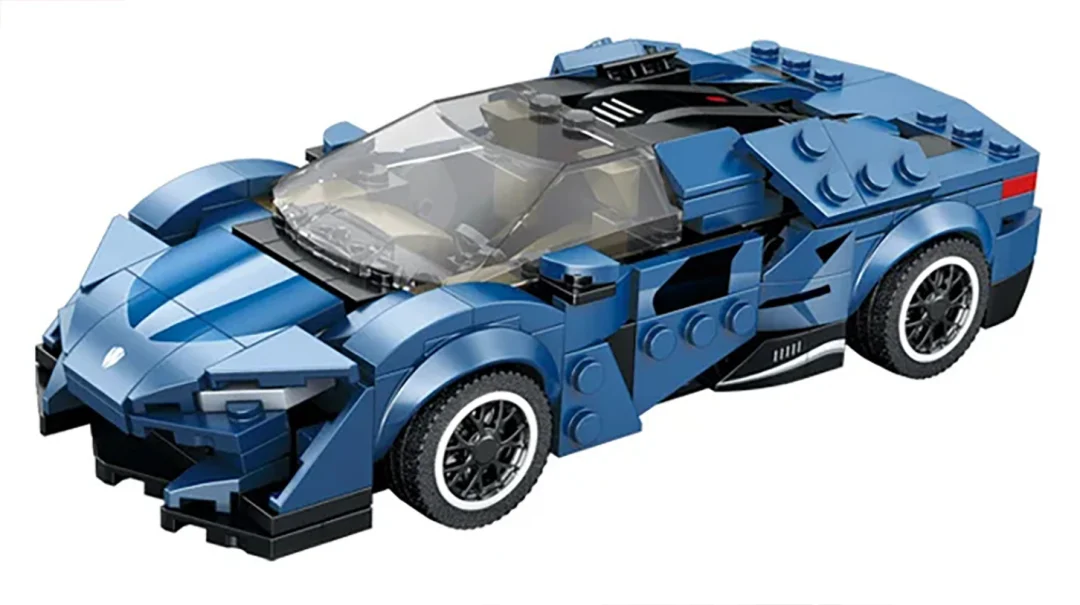 Set plavih kockica sportski automobil Agera, 327 dijelova_3