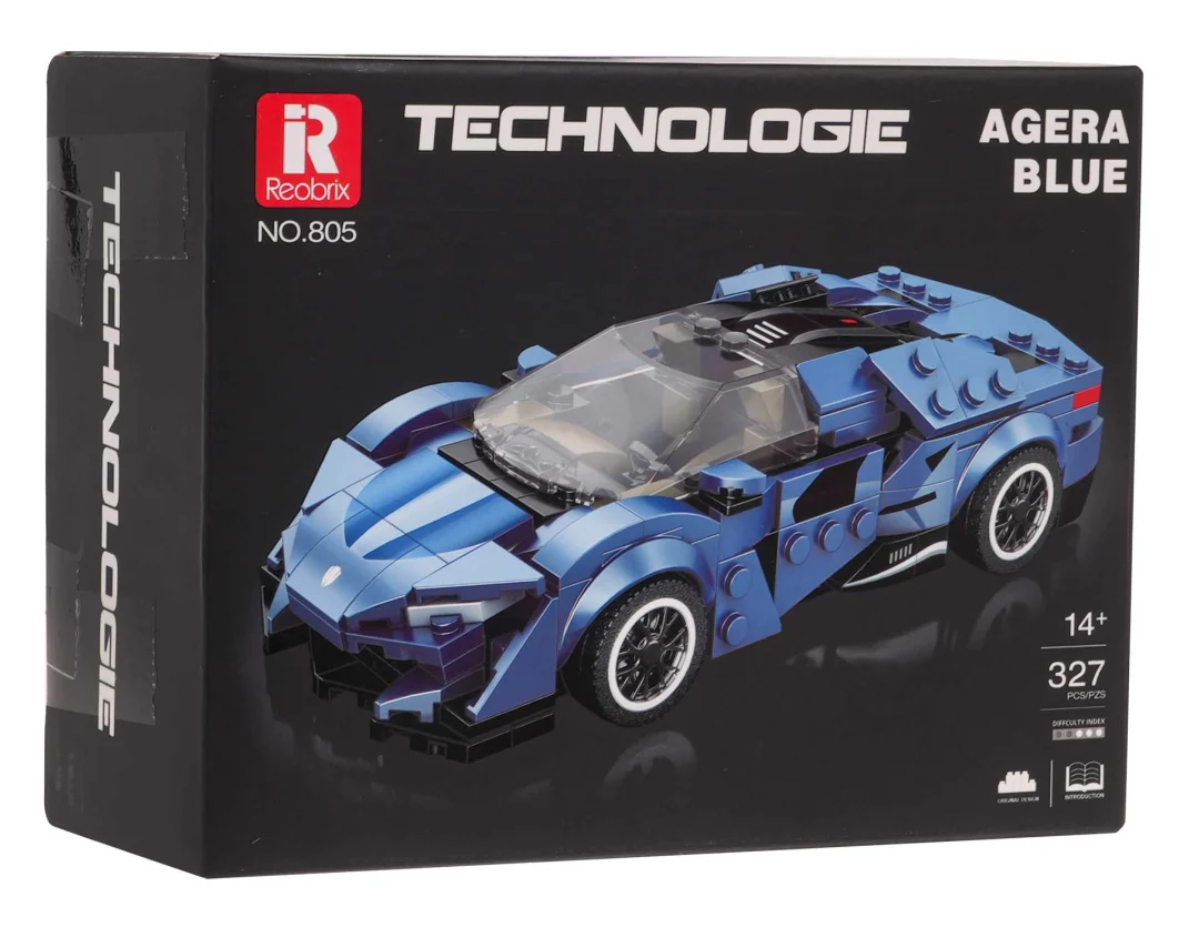 Set plavih kockica sportski automobil Agera, 327 dijelova_4