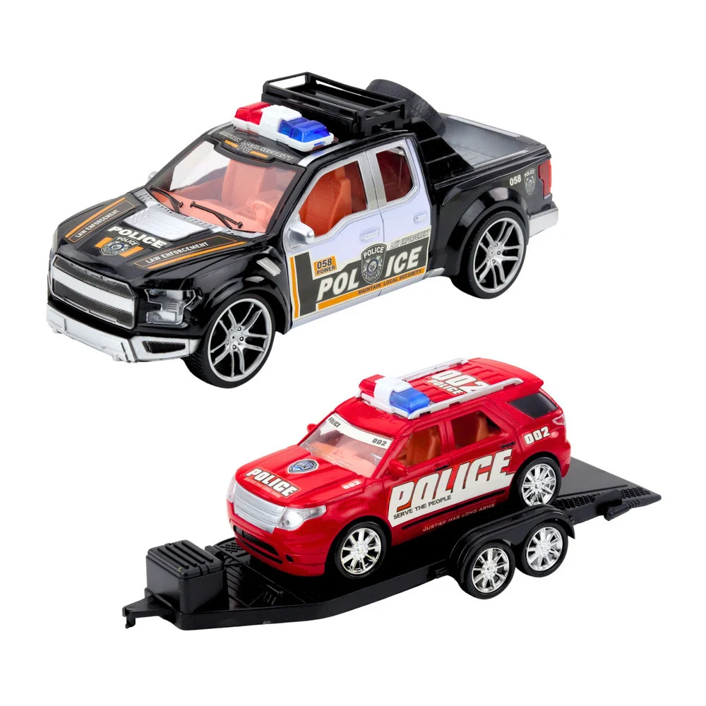 Set policijskog terenskog vozila s vučnom prikolicom, 60 cm_3