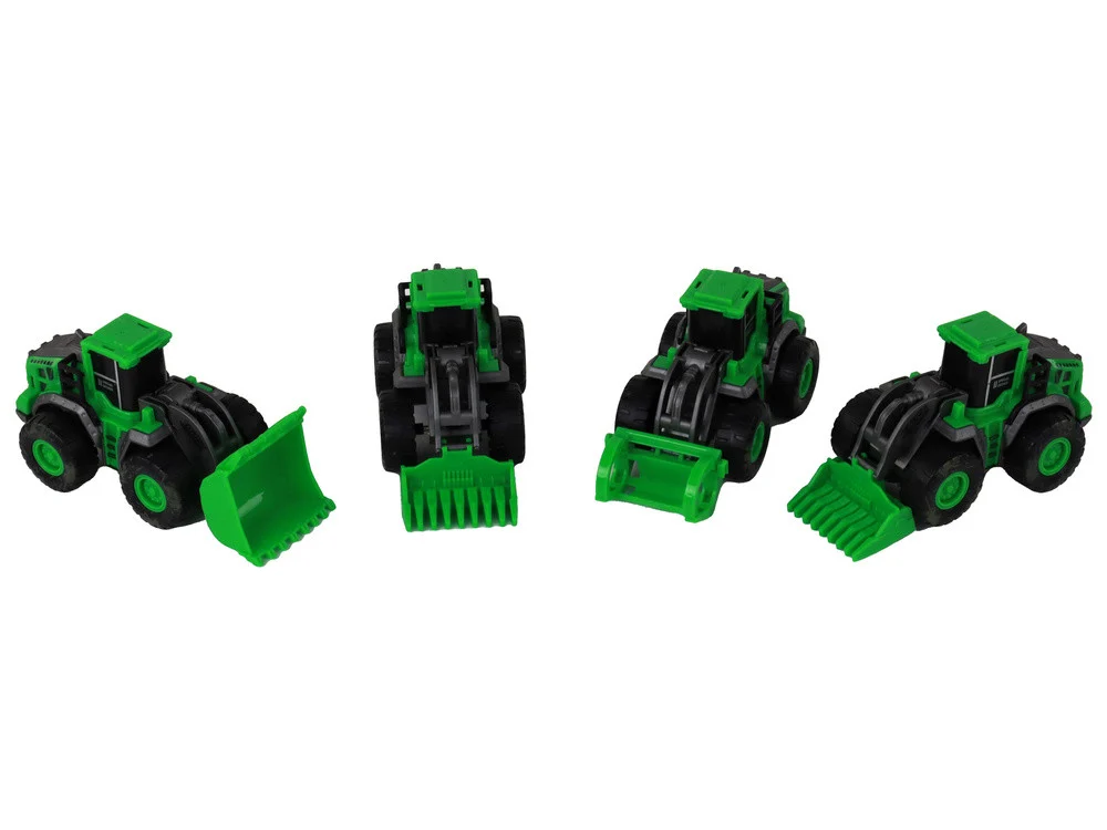 Set poljoprivrednih traktora, 4 zelena, 13 × 6 × 5 cm_5