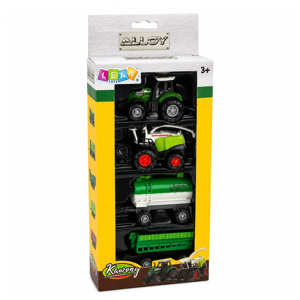 Set poljoprivrednih vozila 1:68 - traktor, kombajn, cisterna i rasipač, 4 kom_7