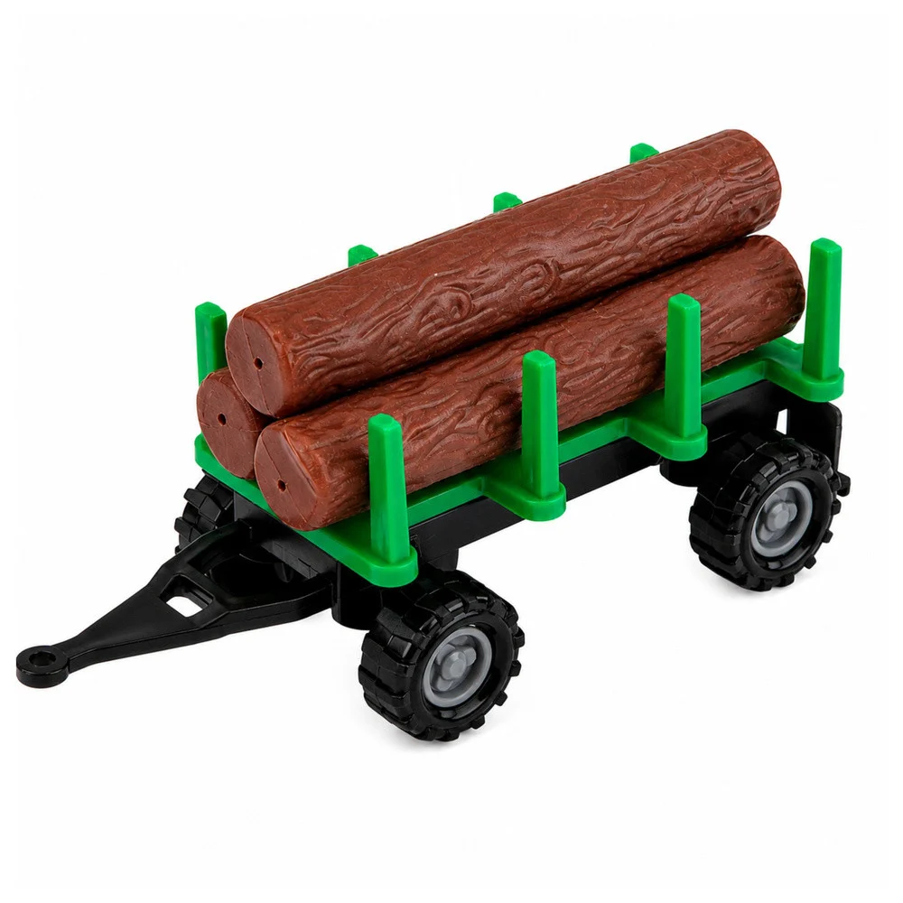 Set poljoprivrednih vozila 1:68 - traktor, kombajn, prikolica i prijevoznik trupaca, 4 kom_4