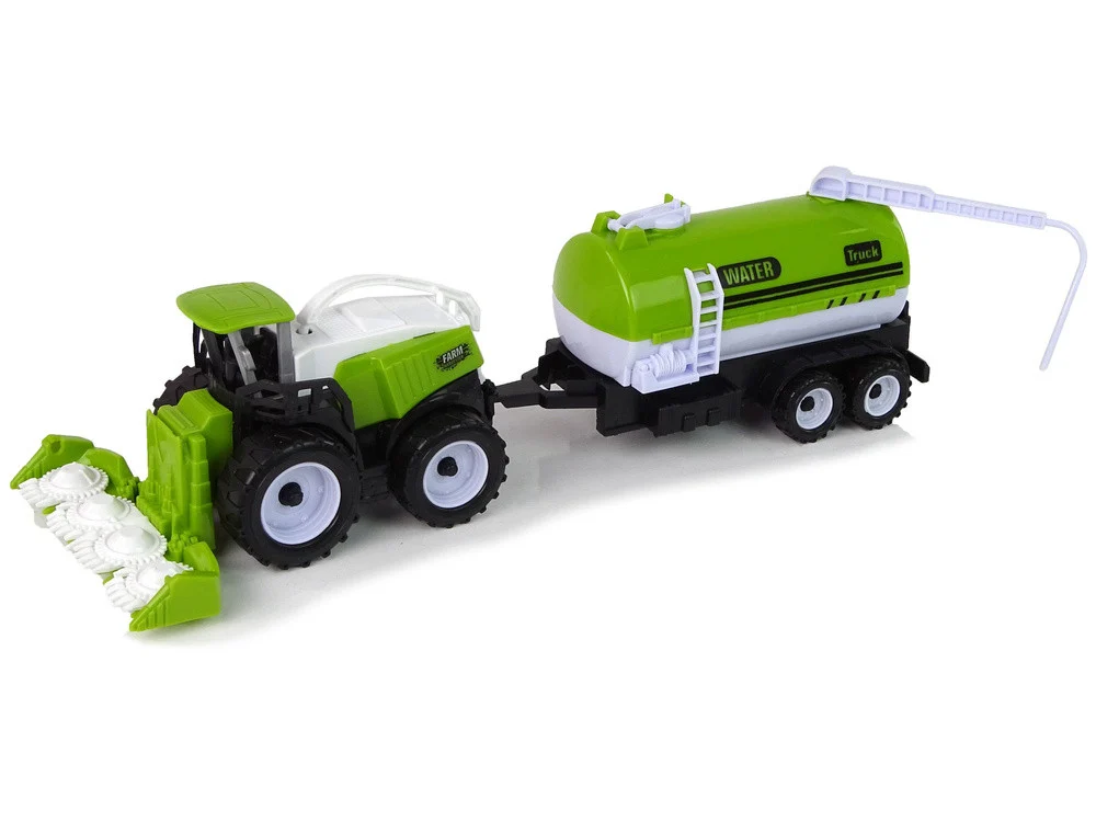 Set poljoprivrednih vozila, traktor, kombajn, cisterna i poluprikolica_5