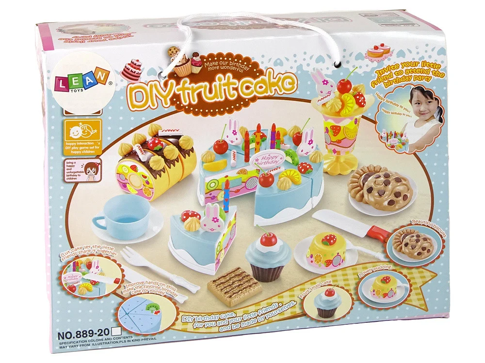 Set slastica s tortom i kolačićima, čičak ukrasi_6
