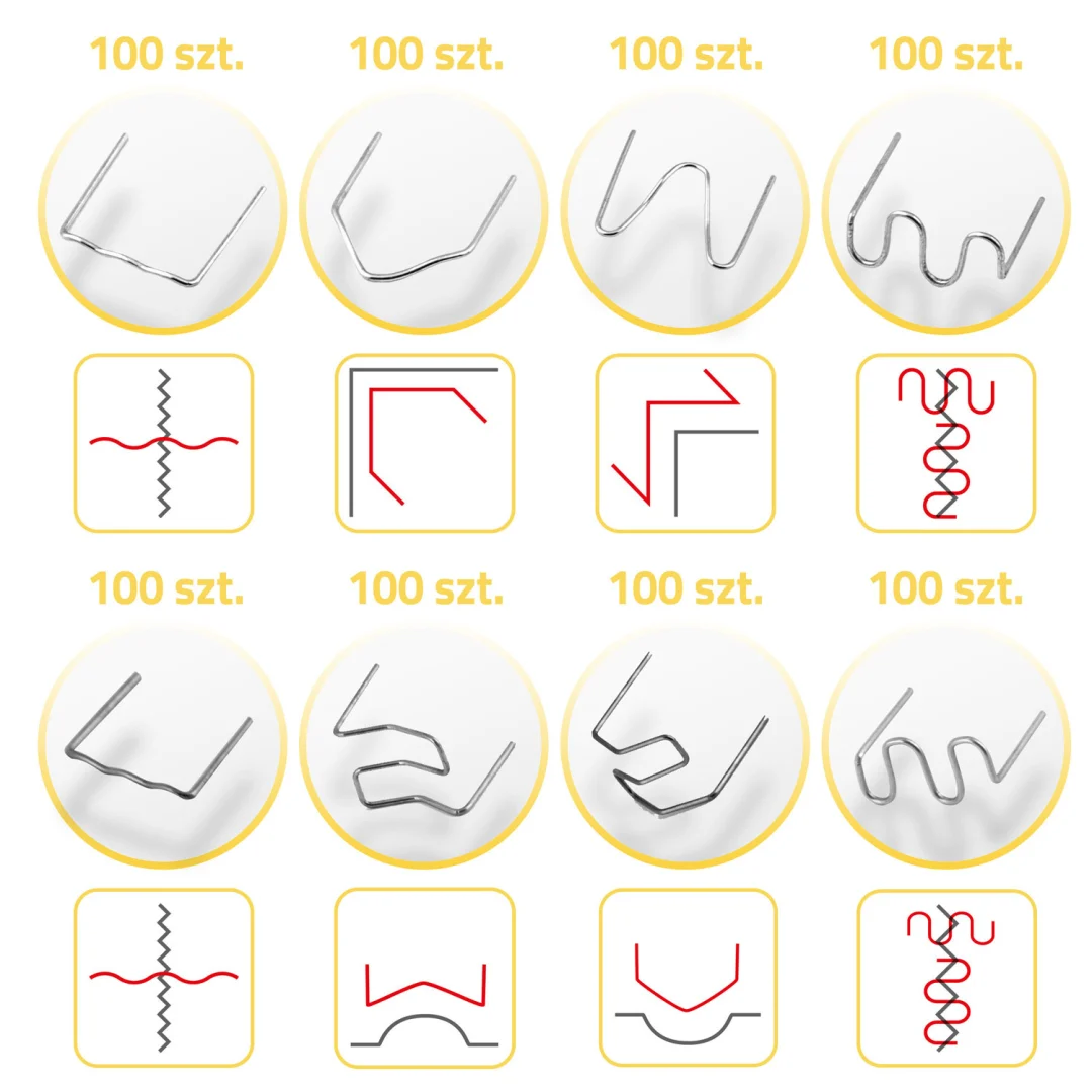 Set spajalica za zavarivanje plastike Humberg, 800 komada_5