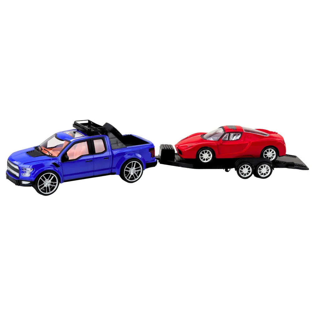 Set terenskog vozila s prikolicom i sportskim automobilom, 60 cm_2