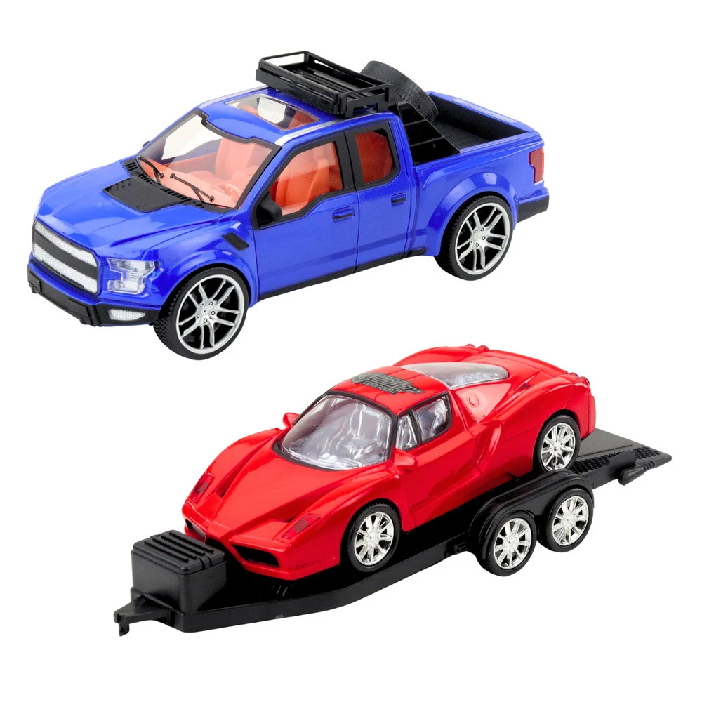 Set terenskog vozila s prikolicom i sportskim automobilom, 60 cm_3