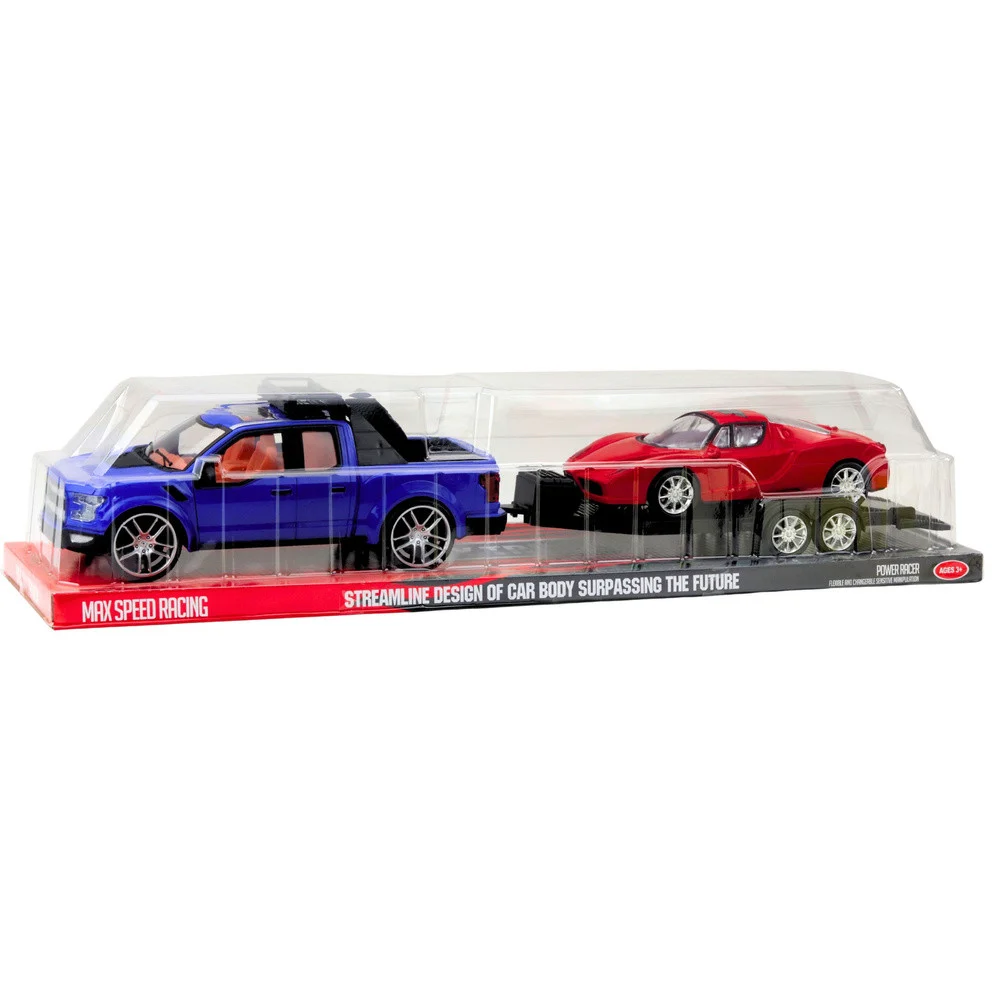 Set terenskog vozila s prikolicom i sportskim automobilom, 60 cm_5