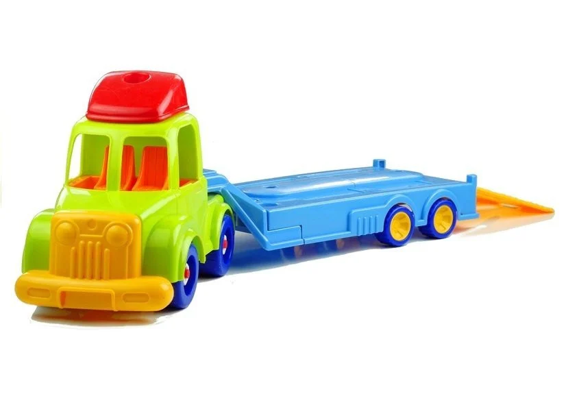 Set vozila policija i vatrogasci s prikolicom, do 70 cm_3
