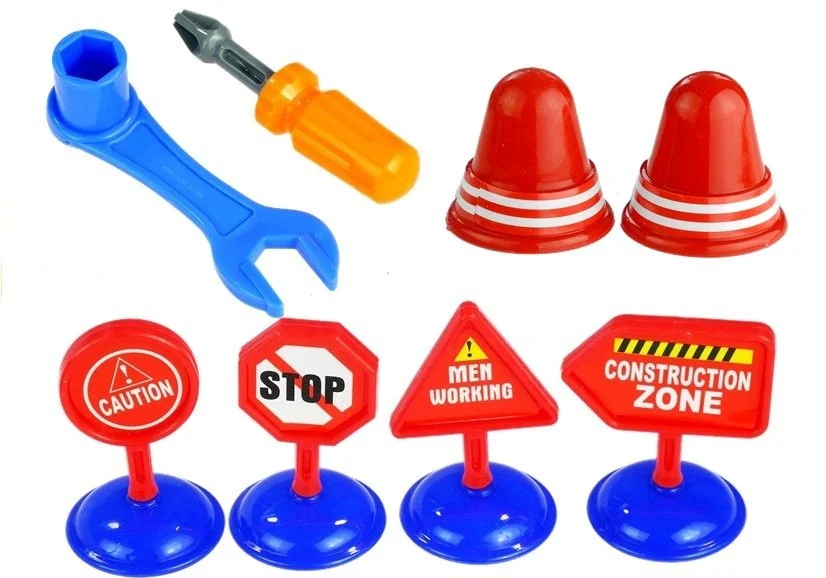 Set vozila policija i vatrogasci s prikolicom, do 70 cm_6